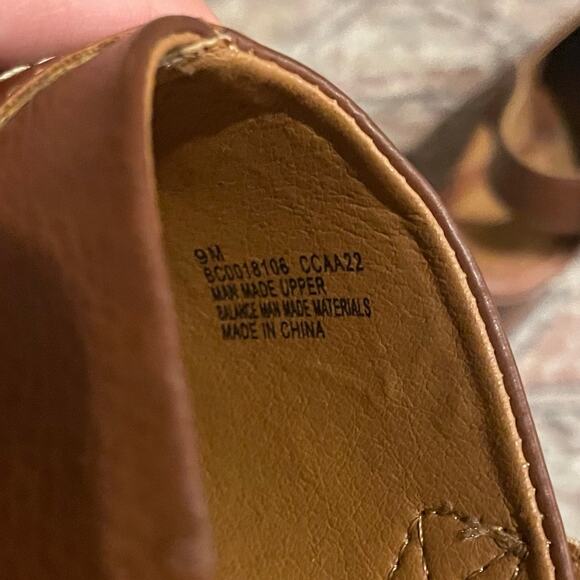 b.o.c Women's Cecila Medium Brown Clogs SZ 9 Chunky Brown Leather Heels NEW - Picture 4 of 10